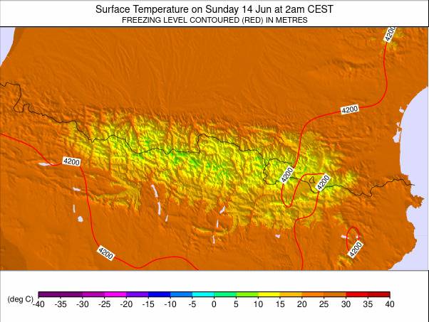Pyrenees weather map - click to go back to main thumbnail page