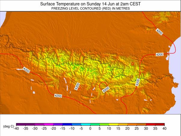 Pyrenees weather map - click to go back to main thumbnail page