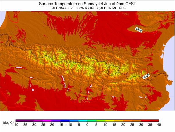 Pyrenees weather map - click to go back to main thumbnail page