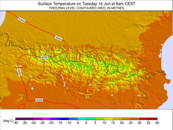 Pyrenees weather map - click to go back to main thumbnail page