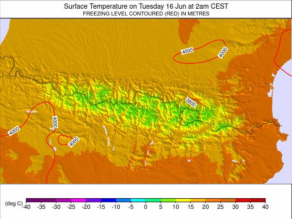 Pyrenees weather map - click to go back to main thumbnail page