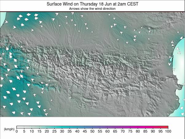 Pyrenees weather map - click to go back to main thumbnail page