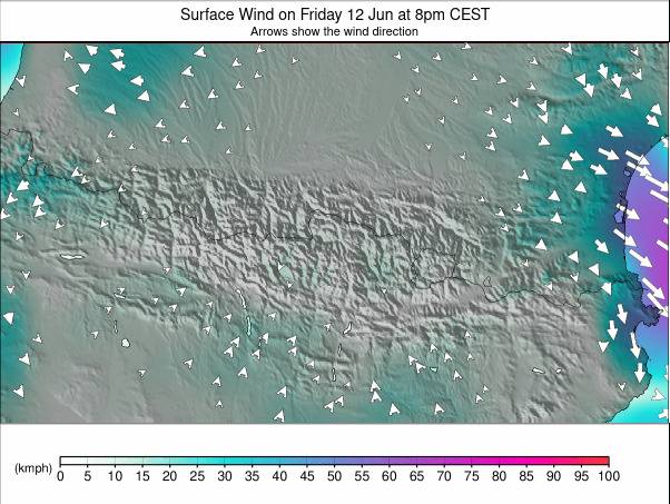 Pyrenees weather map - click to go back to main thumbnail page