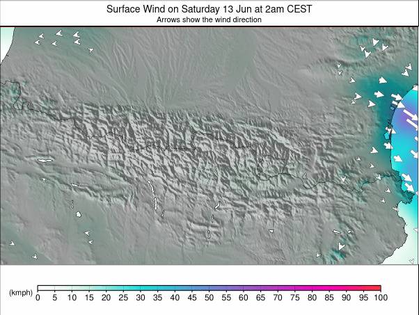 Pyrenees weather map - click to go back to main thumbnail page