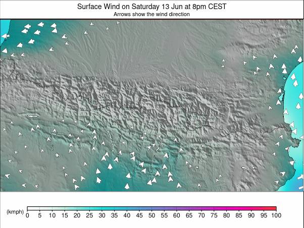 Pyrenees weather map - click to go back to main thumbnail page