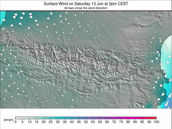 Pyrenees weather map - click to go back to main thumbnail page