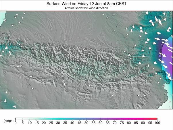 Pyrenees weather map - click to go back to main thumbnail page