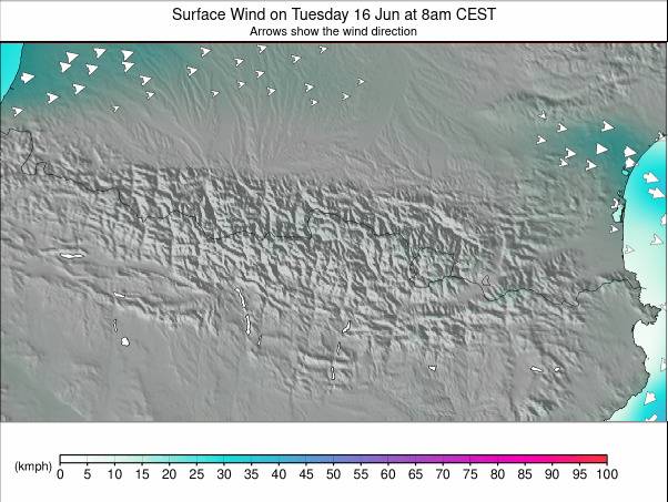 Pyrenees weather map - click to go back to main thumbnail page