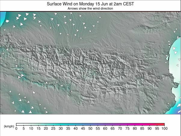 Pyrenees weather map - click to go back to main thumbnail page