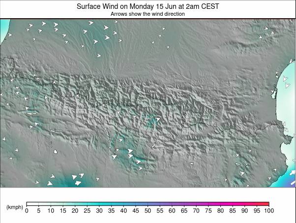 Pyrenees weather map - click to go back to main thumbnail page