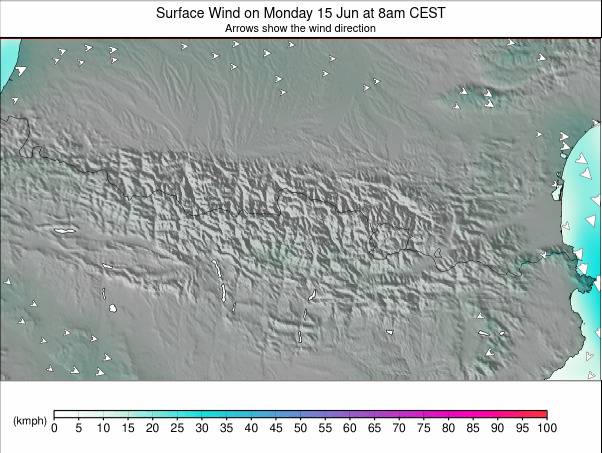 Pyrenees weather map - click to go back to main thumbnail page