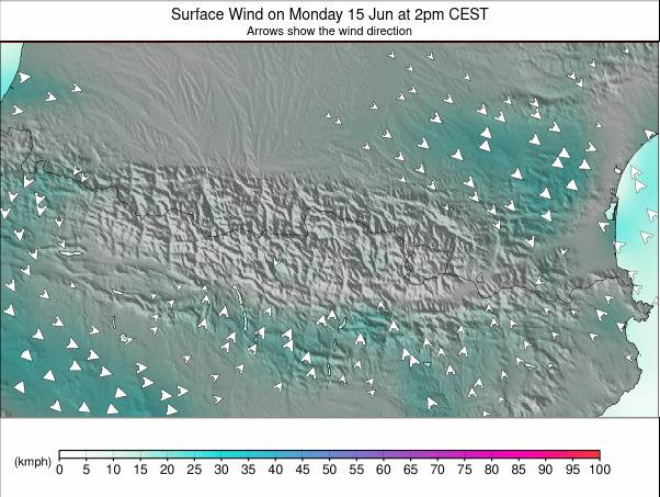 Pyrenees weather map - click to go back to main thumbnail page