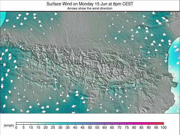 Pyrenees weather map - click to go back to main thumbnail page