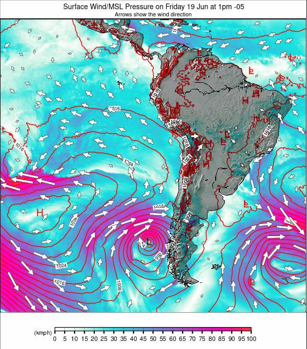 South America weather map - click to go back to main thumbnail page