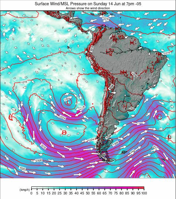South America weather map - click to go back to main thumbnail page