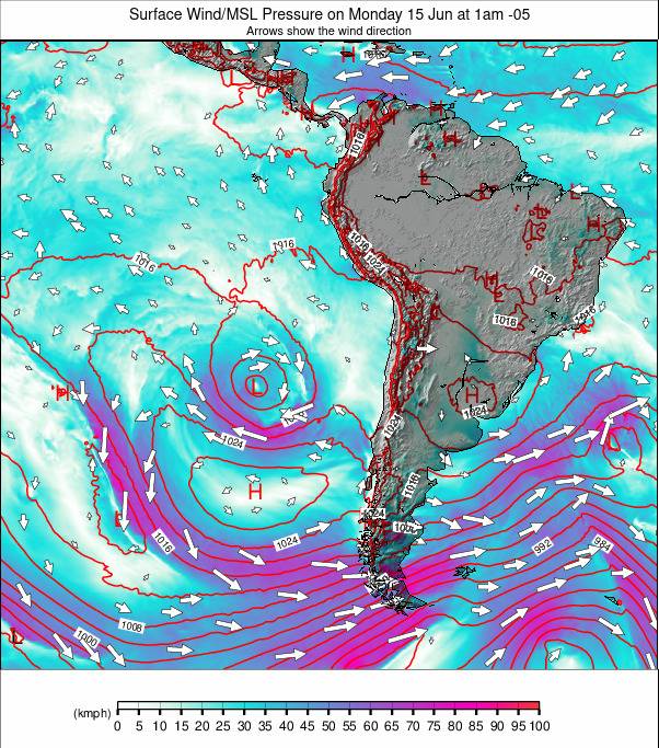 South America weather map - click to go back to main thumbnail page