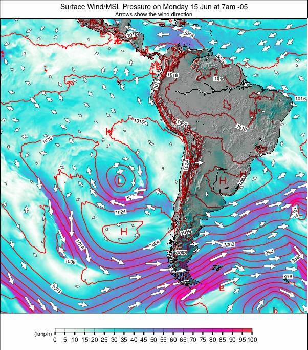 South America weather map - click to go back to main thumbnail page