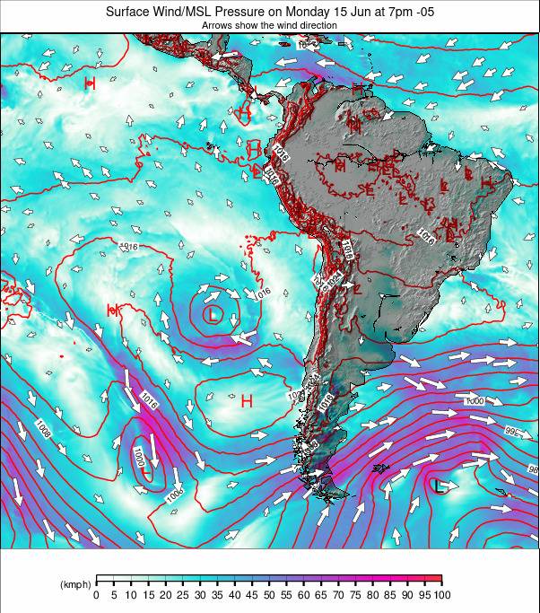 South America weather map - click to go back to main thumbnail page