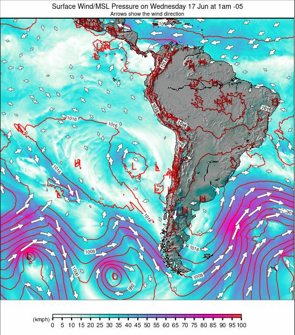 South America weather map - click to go back to main thumbnail page
