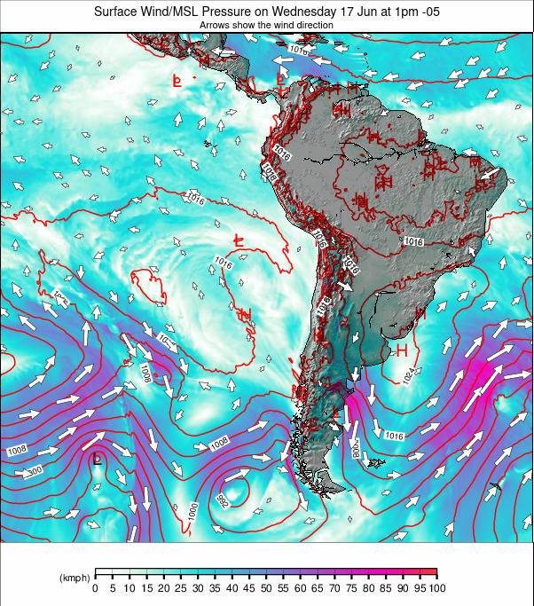 South America weather map - click to go back to main thumbnail page