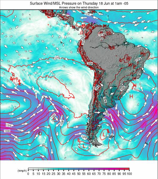 South America weather map - click to go back to main thumbnail page