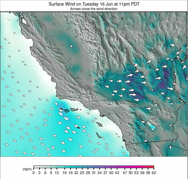 South California weather map - click to go back to main thumbnail page