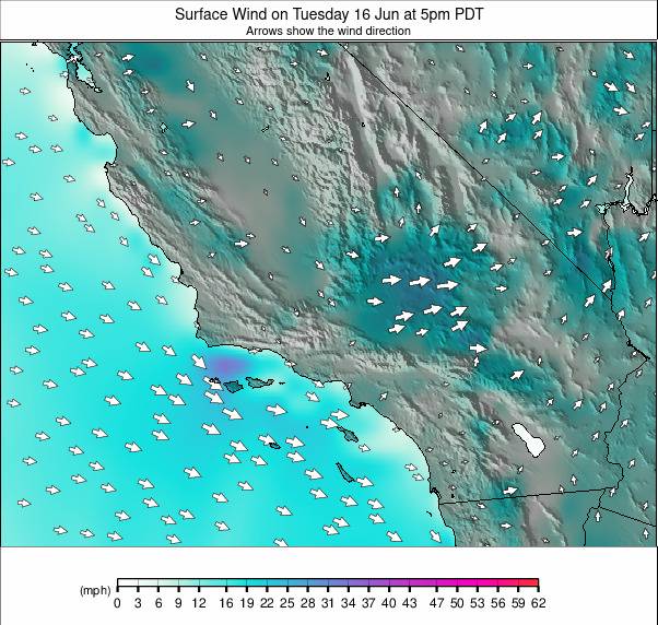 South California weather map - click to go back to main thumbnail page