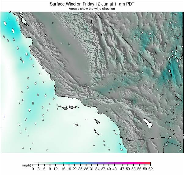 South California weather map - click to go back to main thumbnail page