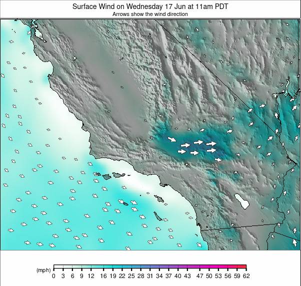 South California weather map - click to go back to main thumbnail page