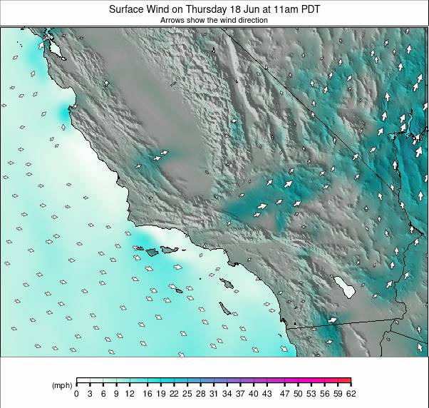 South California weather map - click to go back to main thumbnail page