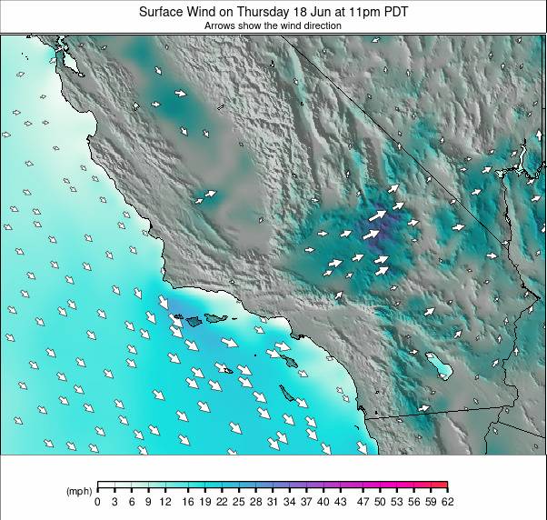 South California weather map - click to go back to main thumbnail page