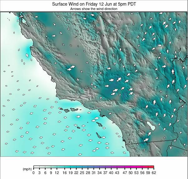 South California weather map - click to go back to main thumbnail page