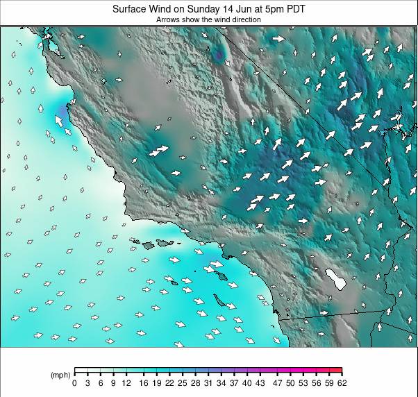 South California weather map - click to go back to main thumbnail page