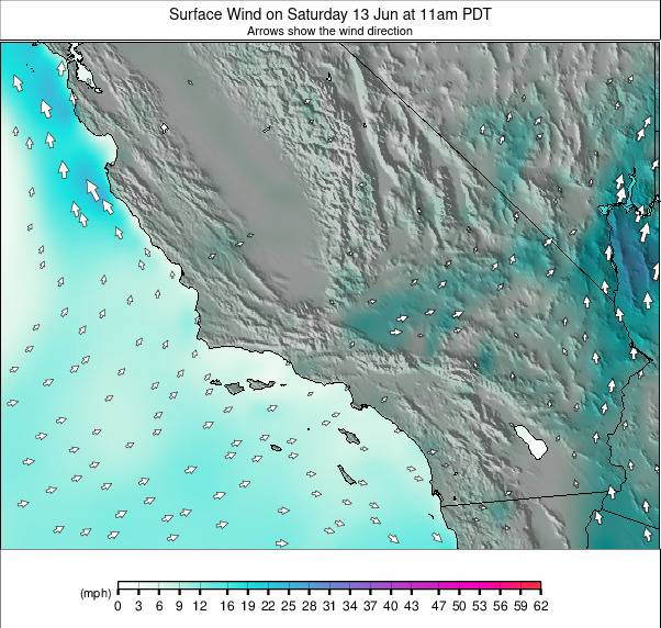 South California weather map - click to go back to main thumbnail page