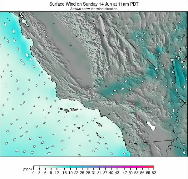 South California weather map - click to go back to main thumbnail page
