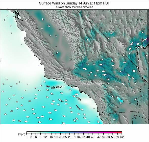 South California weather map - click to go back to main thumbnail page
