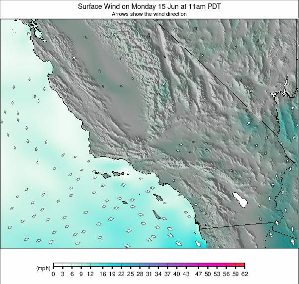 South California weather map - click to go back to main thumbnail page