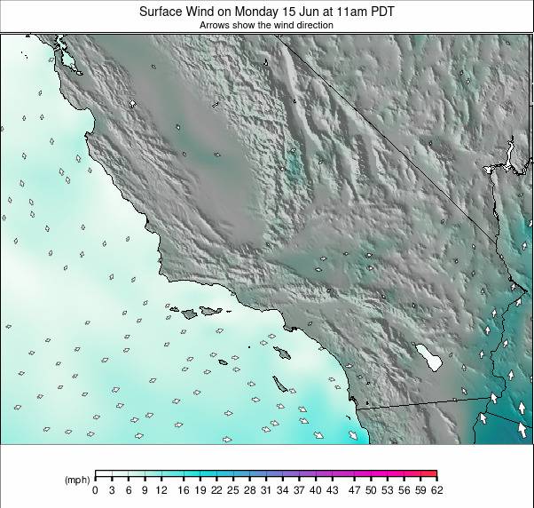 South California weather map - click to go back to main thumbnail page