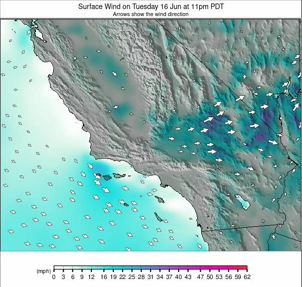 South California weather map - click to go back to main thumbnail page