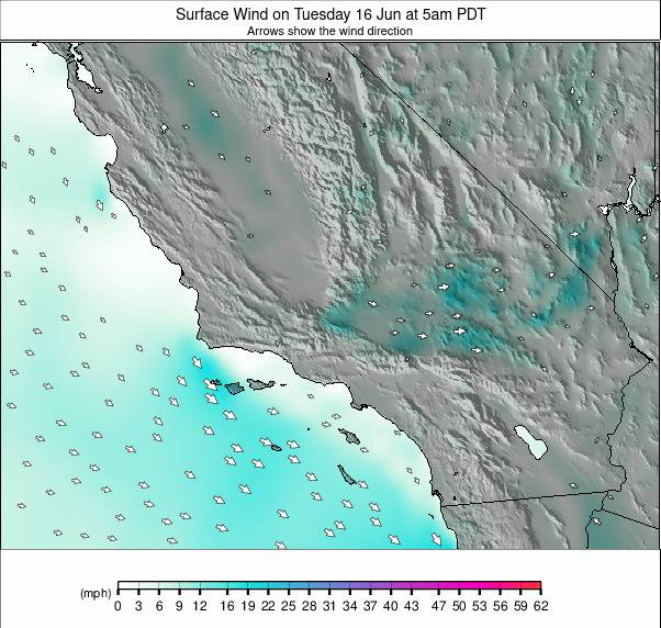 South California weather map - click to go back to main thumbnail page