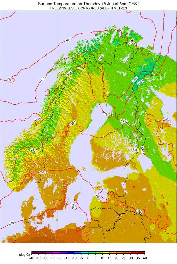 Scandinavia weather map - click to go back to main thumbnail page