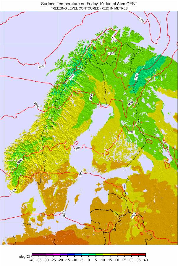 Scandinavia weather map - click to go back to main thumbnail page
