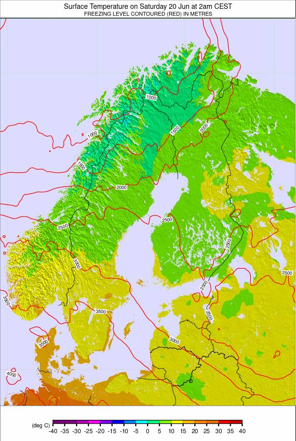 Scandinavia weather map - click to go back to main thumbnail page