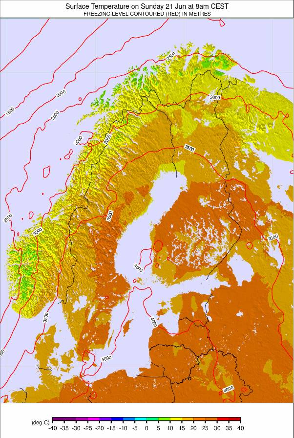 Scandinavia weather map - click to go back to main thumbnail page