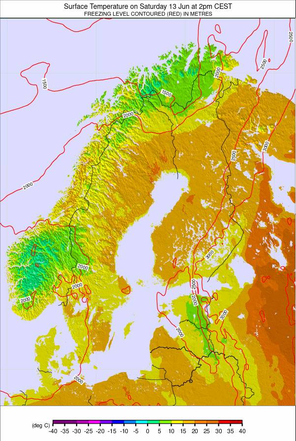Scandinavia weather map - click to go back to main thumbnail page