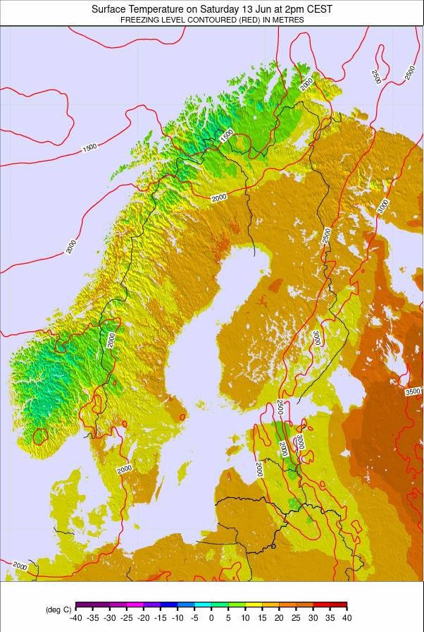 Scandinavia weather map - click to go back to main thumbnail page