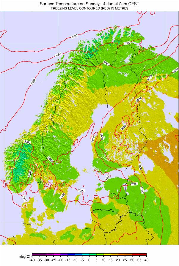 Scandinavia weather map - click to go back to main thumbnail page