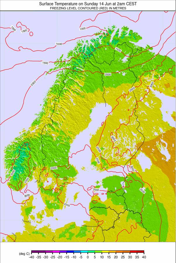 Scandinavia weather map - click to go back to main thumbnail page
