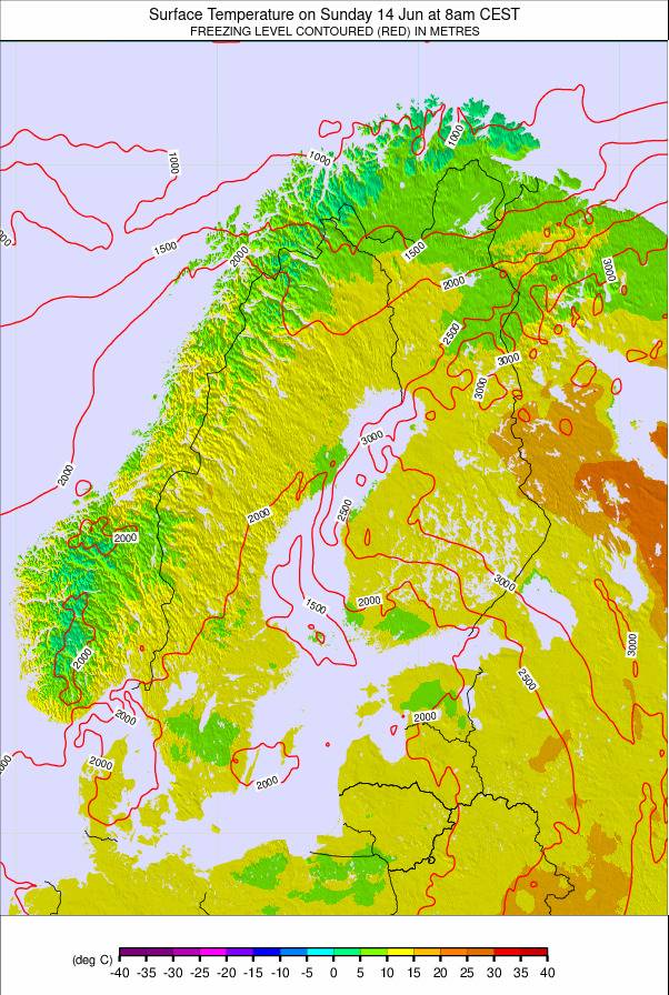 Scandinavia weather map - click to go back to main thumbnail page