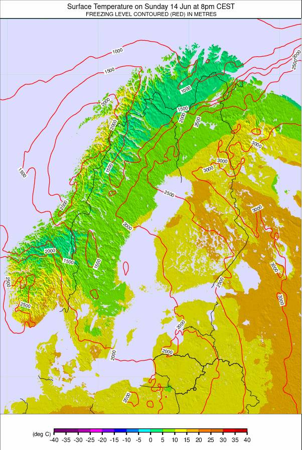 Scandinavia weather map - click to go back to main thumbnail page